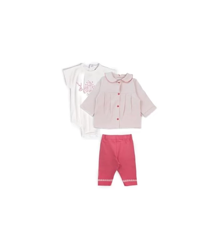junior Baby Girls Loungewear Set (Jacket & Body & Printed Pants)