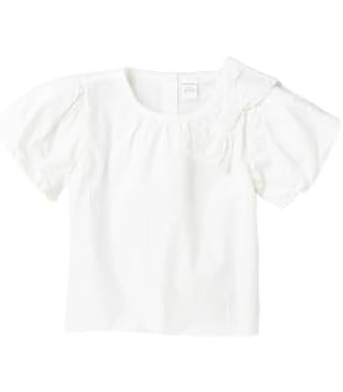 LC Waikiki Crew Neck Balloon Sleeve Baby Girl Shirt